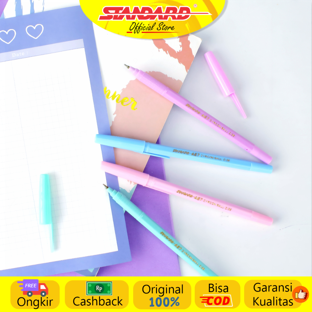 Standard - Pulpen AE7 Zyrconball 0.38 ( Alat Tulis / Pen / Ballpoint / Pena ) (2)