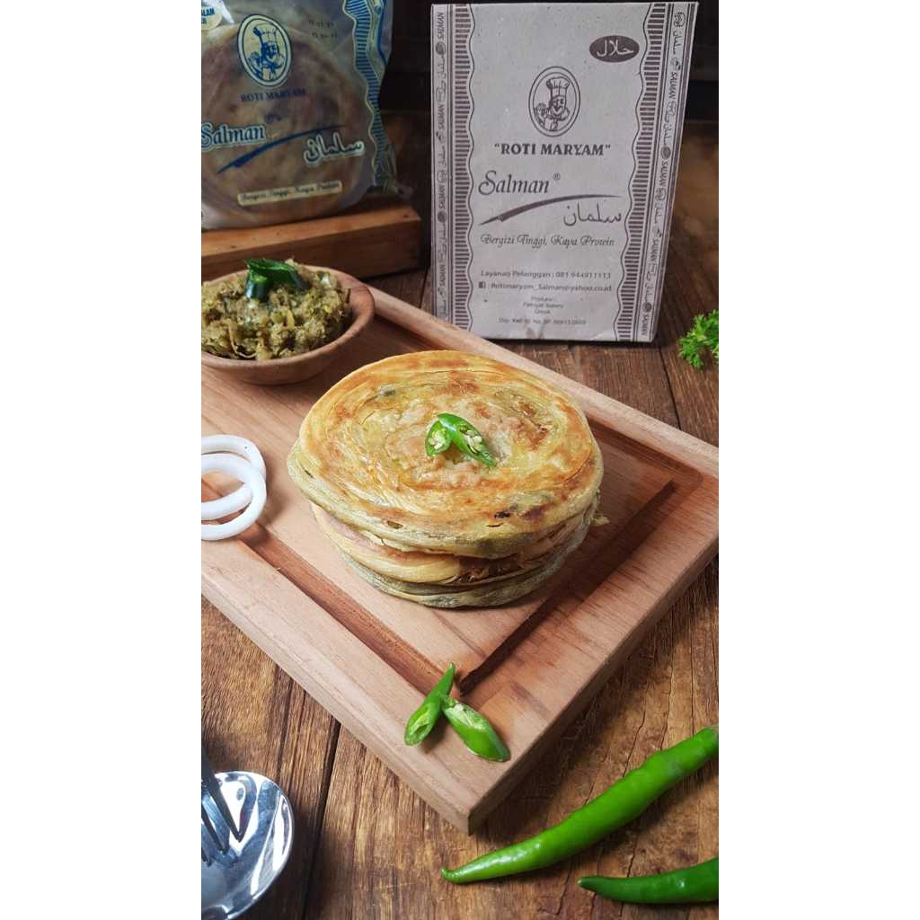 Jual Roti Maryam Salman Asli Rasa DAGING 1 Pack Isi 5 Roti Mariam ...