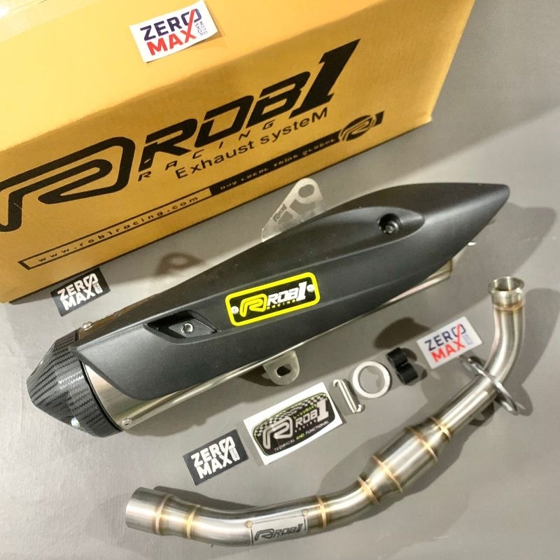 Jual Knalpot ROB1 Standar Racing Cap Cup V Megabomb New NMAX Turbo Tech ...