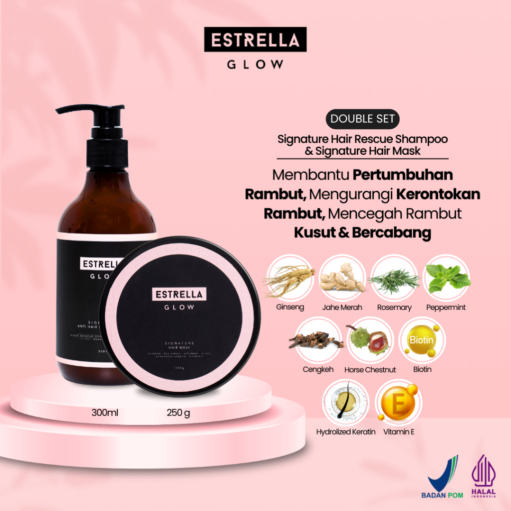 Jual Paket Signature Hair Rescue Shampoo+Hair Mask | Shopee Indonesia