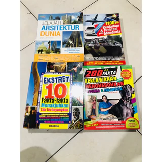 ( PROMO BUKU MURAH ORIGINAL ) BUKU PENGETAHUAN / REFERENSI / UMUM / JELAJAH ARSITEKTUR DUNIA / EKSTREM 10 FAKTA-FAKTA / KEAJAIBAN & PRESTASI