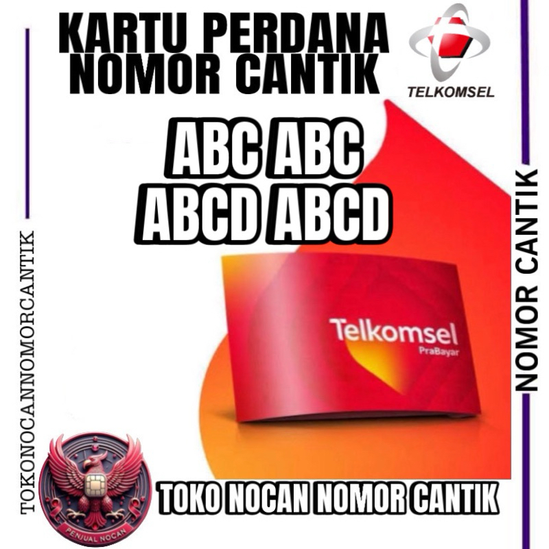 Jual NOMOR CANTIK TELKOMSEL SERI ABC ABC / ABCD ABCD | Shopee Indonesia