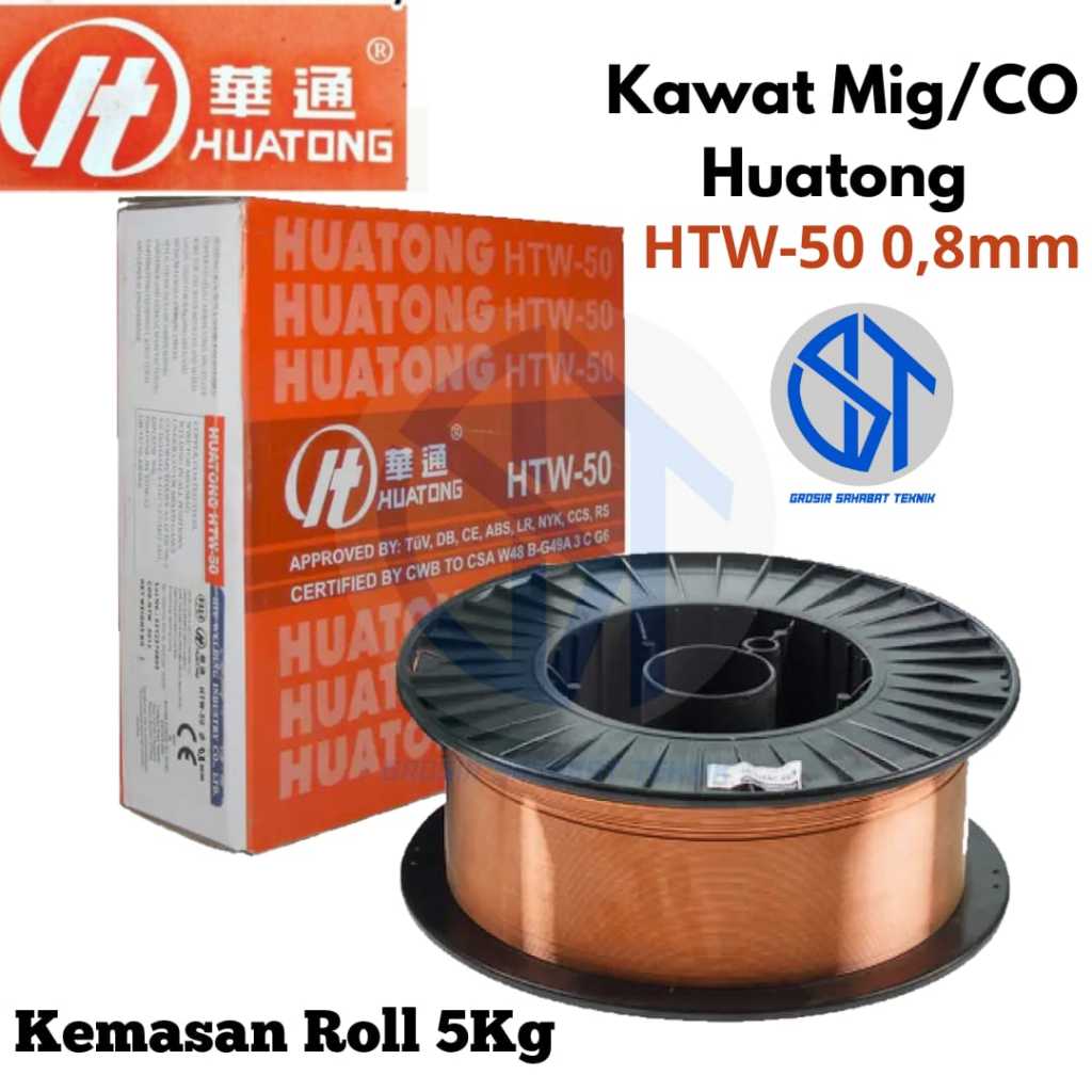 Jual Kawat Las Mig/ Co Huatong HTW-50 0,8mm Kemasan 5Kg Co Mig Wire ...