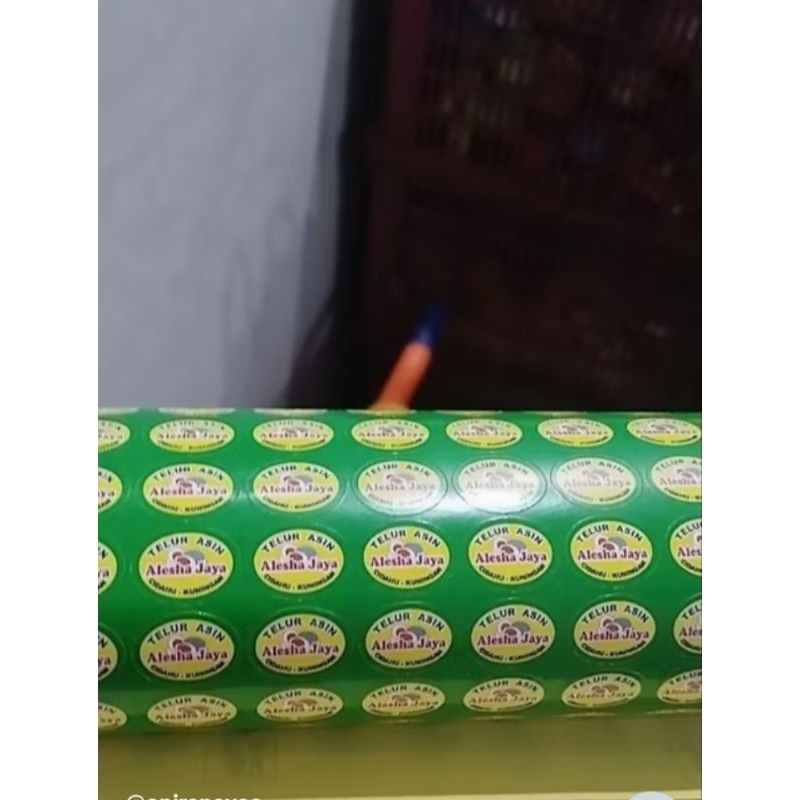 Jual Sticker Label Telur Asin A3 Custom | Cetak Warna Tajam | Desain ...