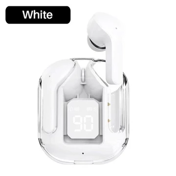(HOKI) Headset Bluetooth TWS Air31 Wirelles LED Display Tranparan Hifi Sound