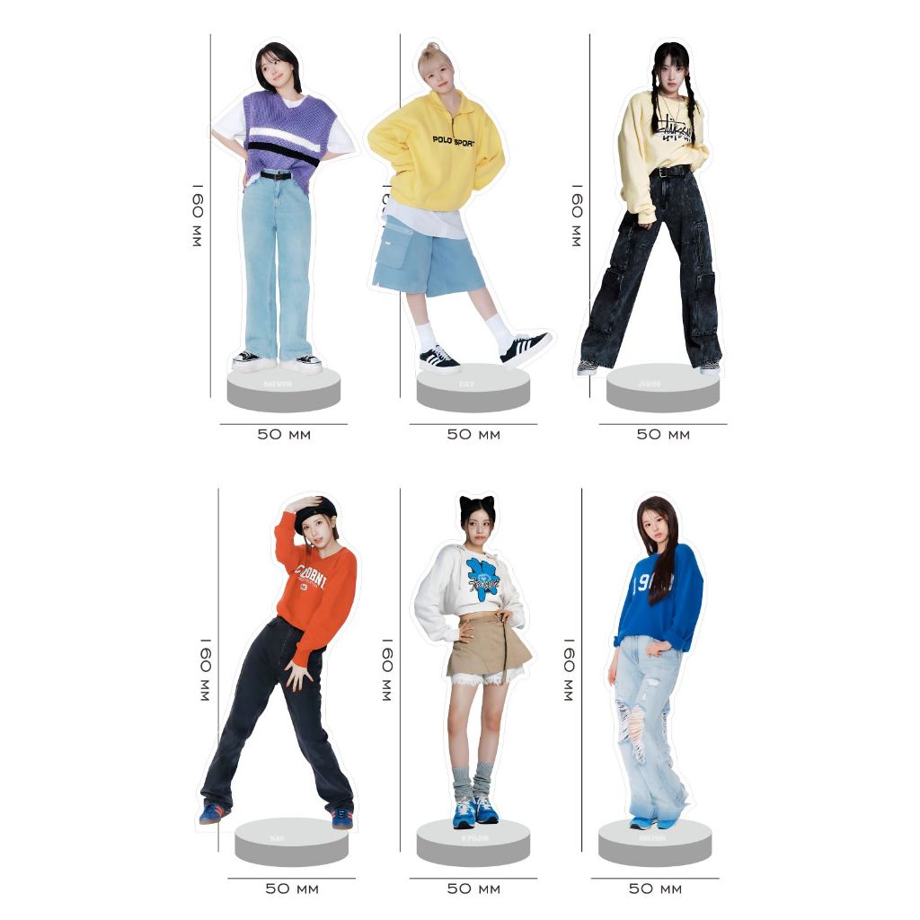 Jual Mini Standee Akrilik NMIXX Lily Haewon Sullyoon Bae Jiwoo Kyujin ...