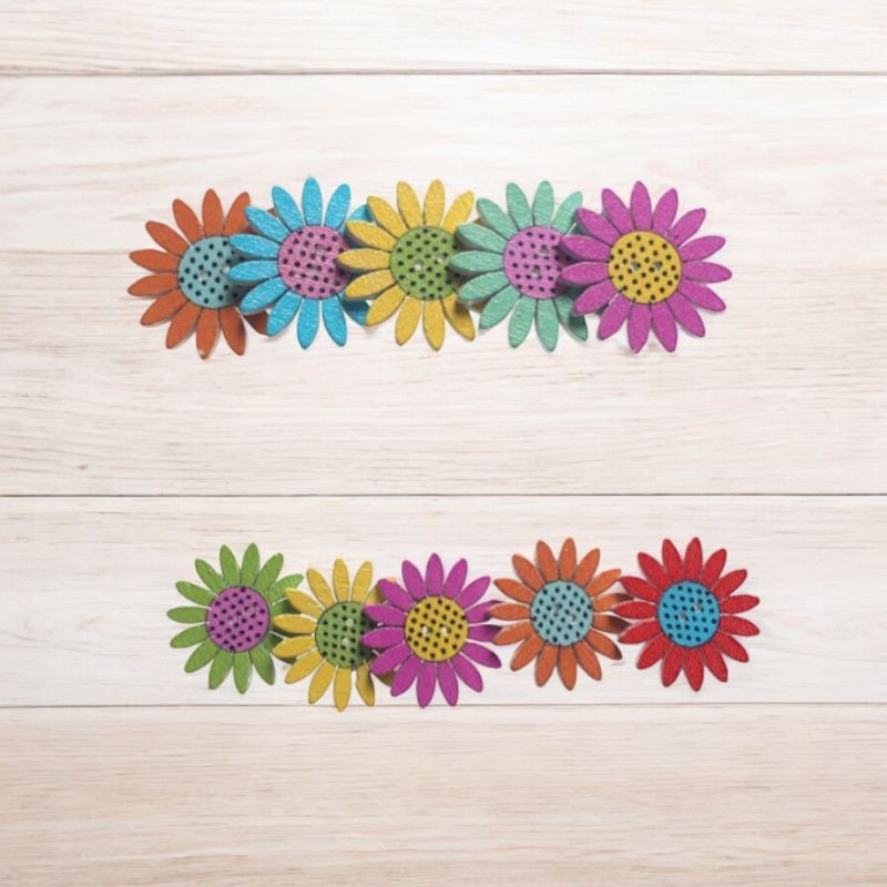 Jual Kancing Kayu Gerigi Warna 25mm(10 pcs) | Shopee Indonesia