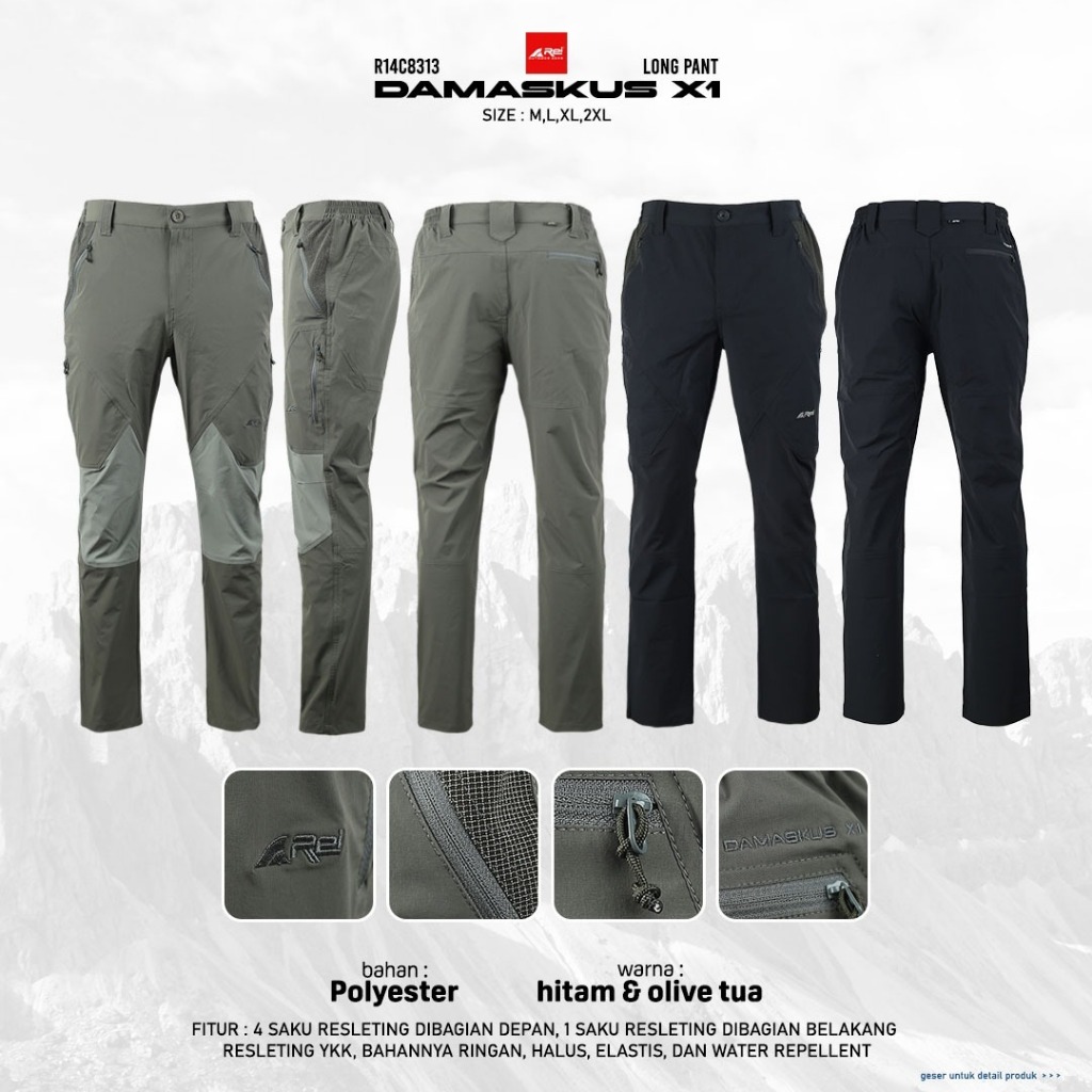 Jual Celana Panjang Pria Damaskus X1 Arei Outdoorgear