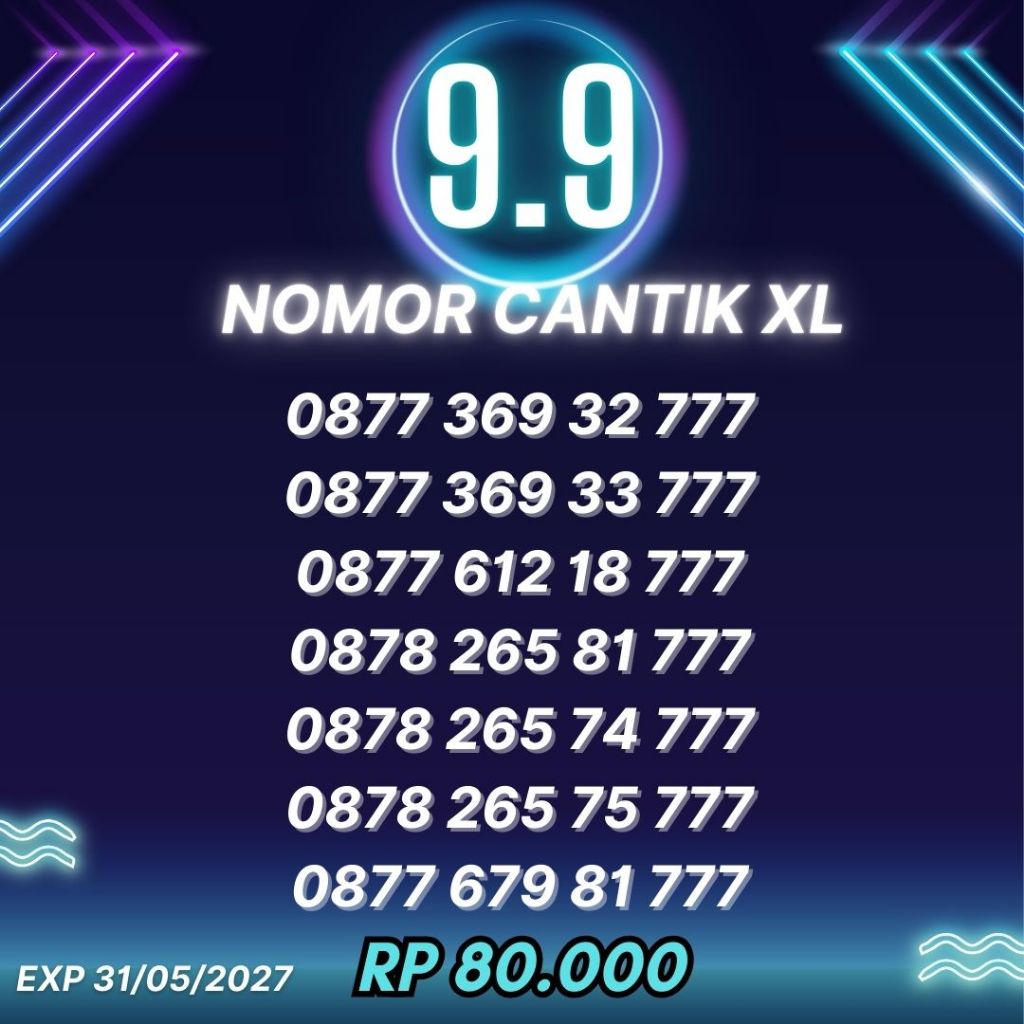 Jual Nomor Cantik XL TRIPLE harga 80ribu | Shopee Indonesia