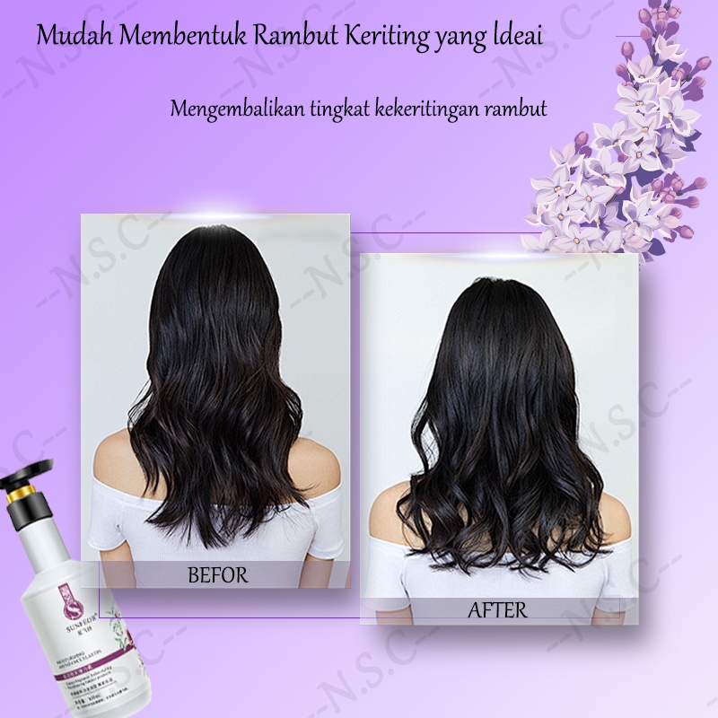 Jual Cream Rambut Keriting Elastis 300ml Curly Hair Tidak Lengket ...
