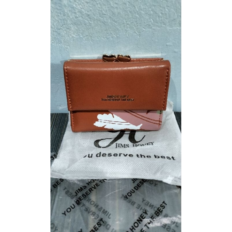 Jual Jims Honey Dompet Kulit Coklat (NEW) Shopee Indonesia