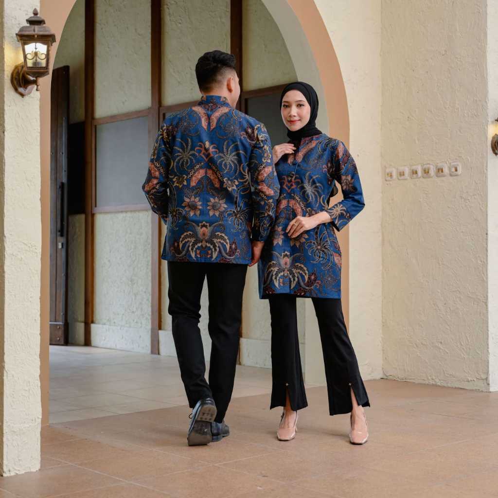 Jual Baju Batik Tunik Bahan Katun Halus Batik Couple Batik Full Lapisan ...