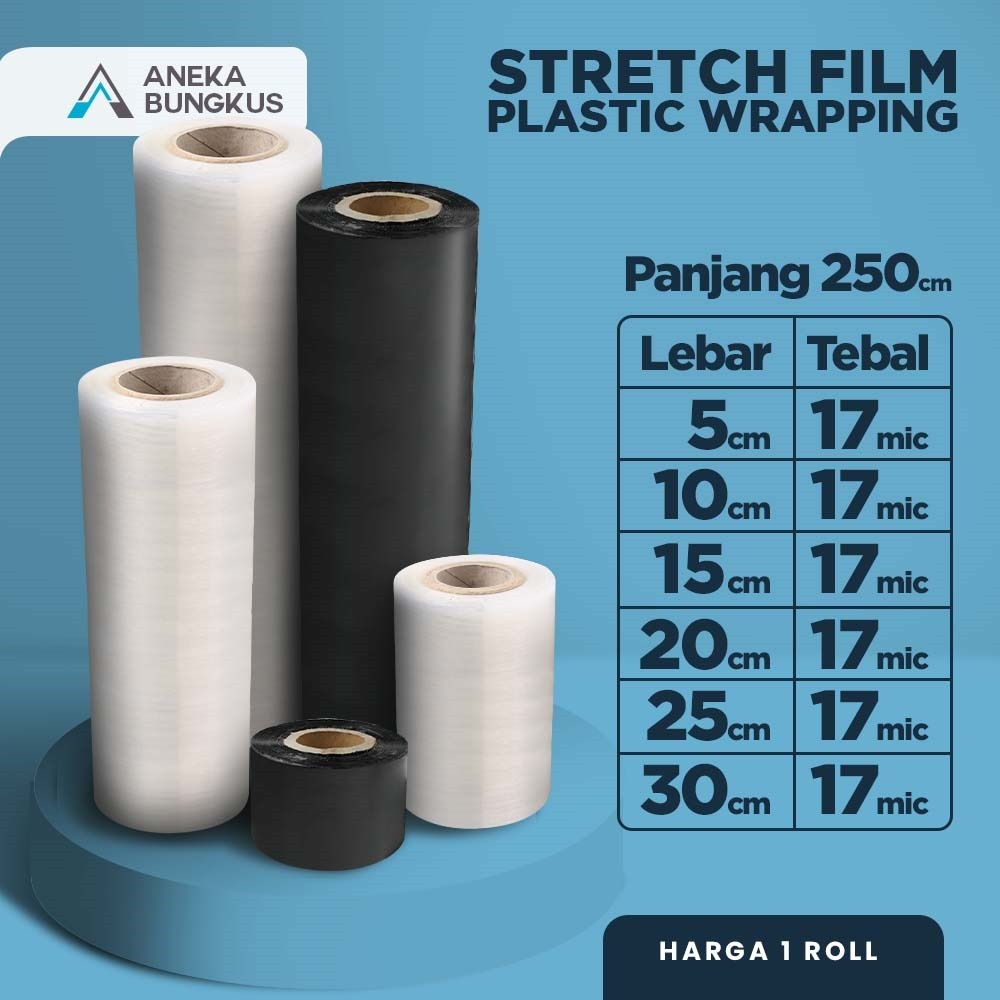 Jual Plastik Wrapping Wrap Bening Hitam Stretch Film Plastik Wrapping ...