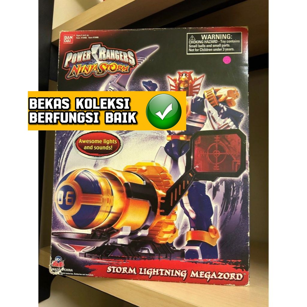 Figurine Power Rangers Ninja Storm – Thunder Megazord DX Goraijin, Bandai 2002, Occasion En Bon état