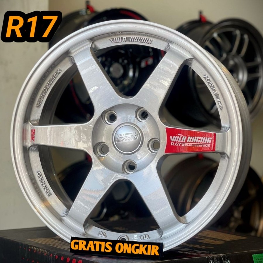 Jual velg mobil r17 TE37 SL NANO BRUSH ring 17 velg racing mobil ...