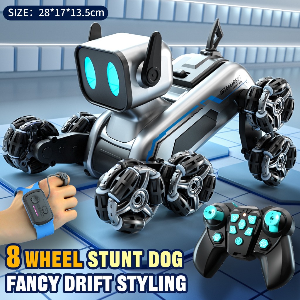 Jual RC Mechanical Dog dengan 8 Wheel Fancy Drift Styling | Shopee ...