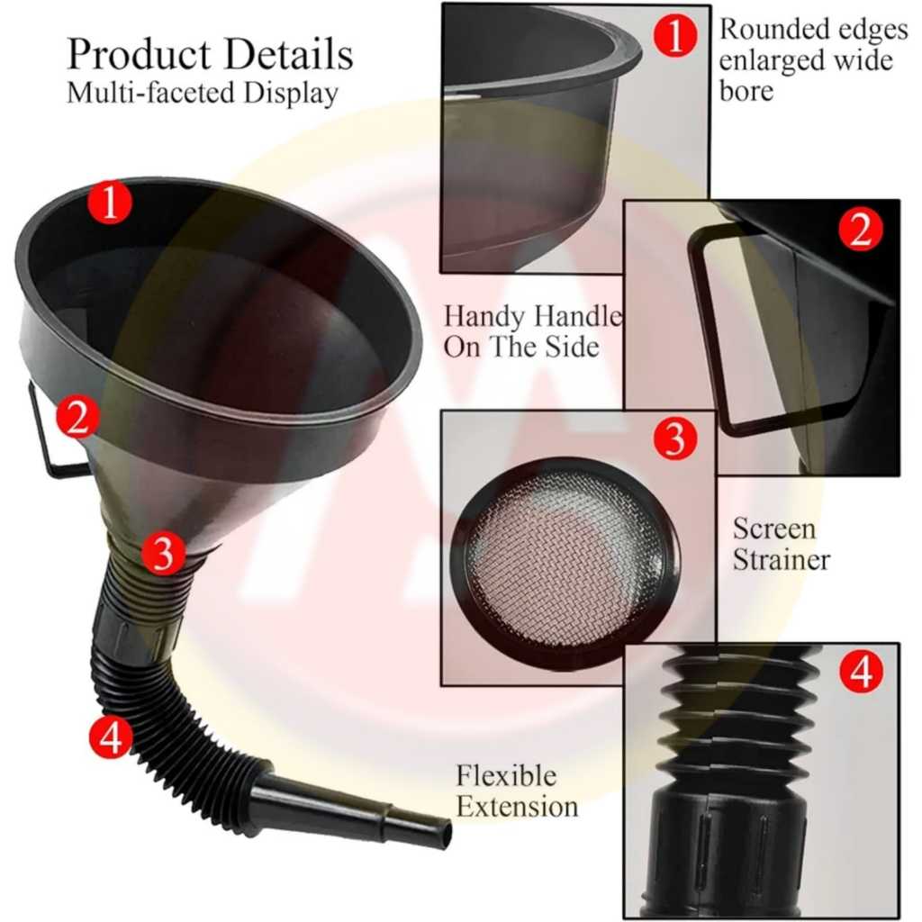Jual Corong Minyak Flexible Dengan Pegangan / Corong Otomotif untuk Oli ...