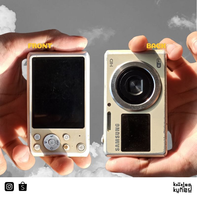 Jual Digicam Samsung Dual Display Dv150F (White) | Shopee Indonesia
