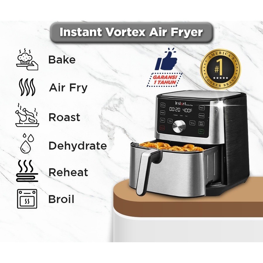 Jual DEFECT NO BOX Air Fryer MULTIFUNGSI Instant Pot Vortex Plus 6 in 1