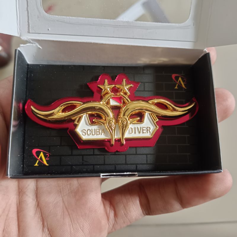 Jual super exclusive brevet wing pin pdh scuba diver akip bintang 2 ...