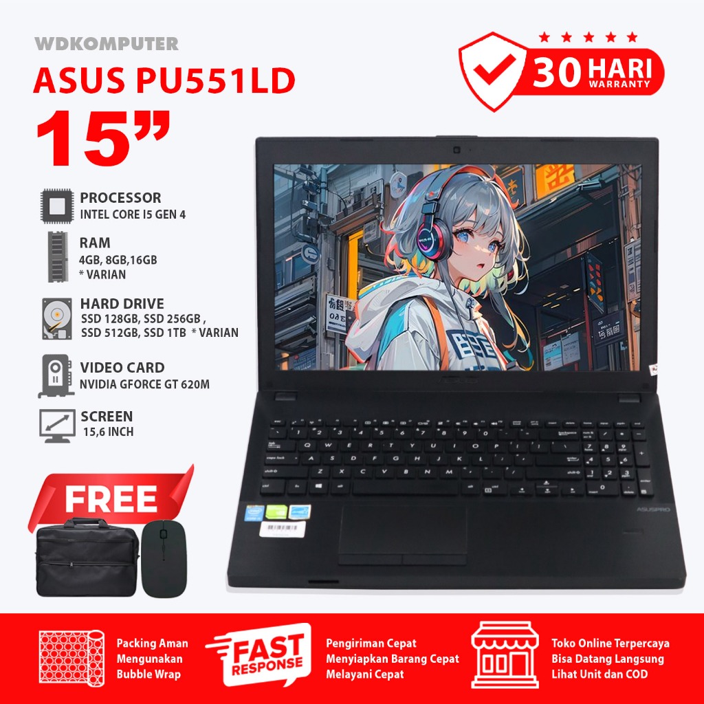 Chargeur D'origine ASUS PRO ESSENTIAL PU551LD – 65W – Fiche 4,5x3,0 Mm – Neuf