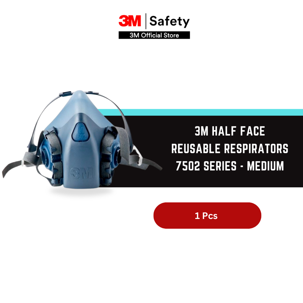 Jual 3M Half Face Reusable Respirators 7502 series | Shopee Indonesia
