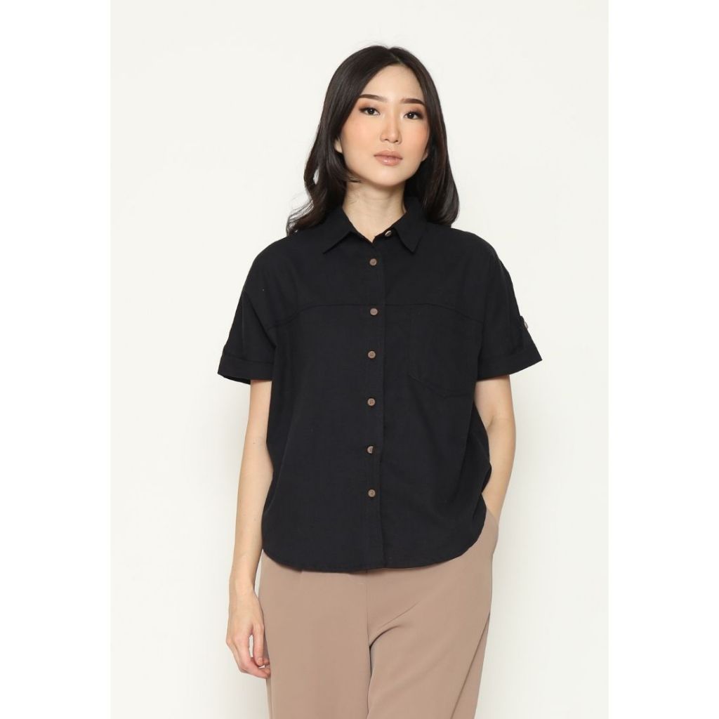 T-Shirt Lengan Panjang Alisha Dark Pink