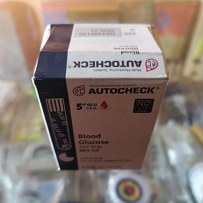 Jual Strip Gula Darah Autocheck/Test Strip Blood Glucose Autocheck ...