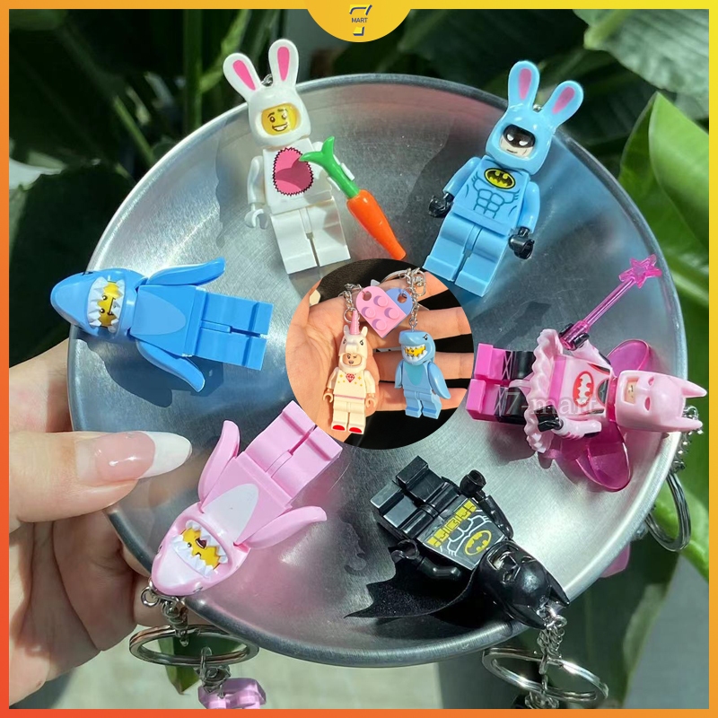 Jual Merge Matching Block Toy Keychain | Minifigure Keychain Couple ...