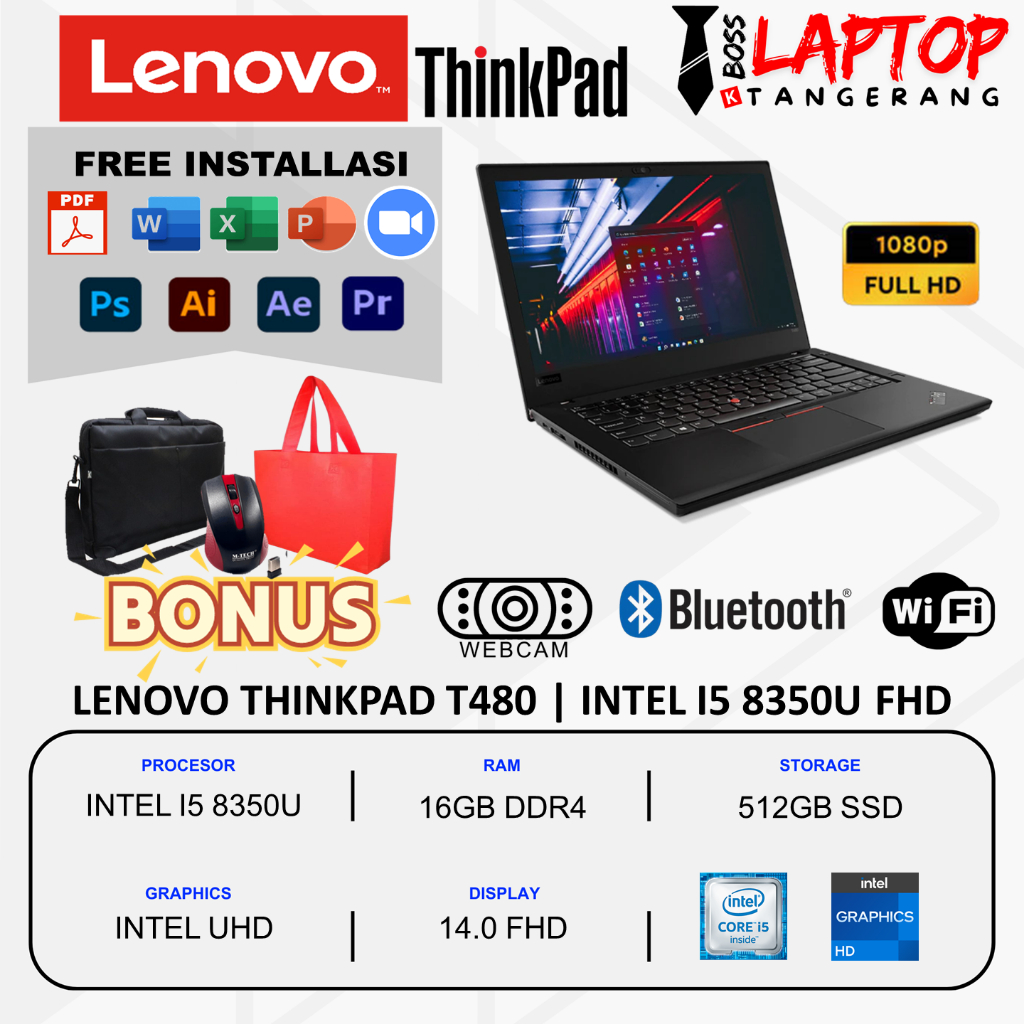 Lenovo ThinkPad T480 /( Intel i5 熱かっ - 第8世代)