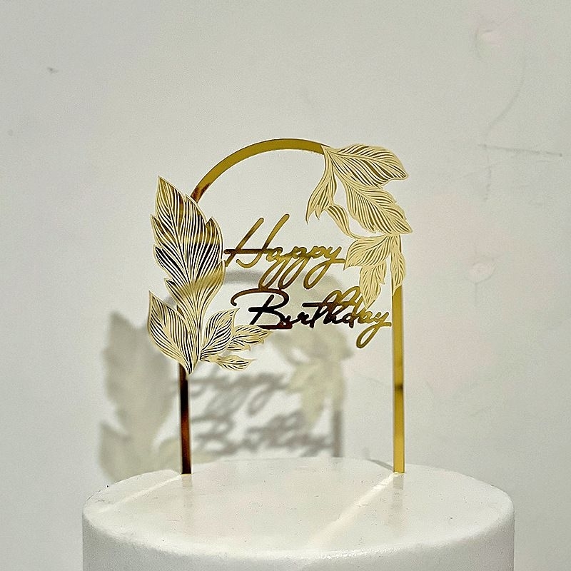 Jual RD Topper Happy Birthday Acrilic Tusukan Cake Ulang Tahun Akrilik ...