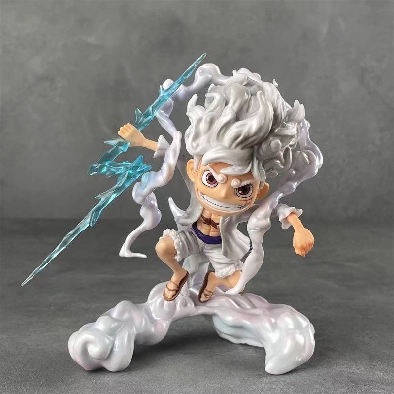 Jual Monkey D Luffy One Piece Gear 5 Nika Anime Action Figure 15 x 9 x ...