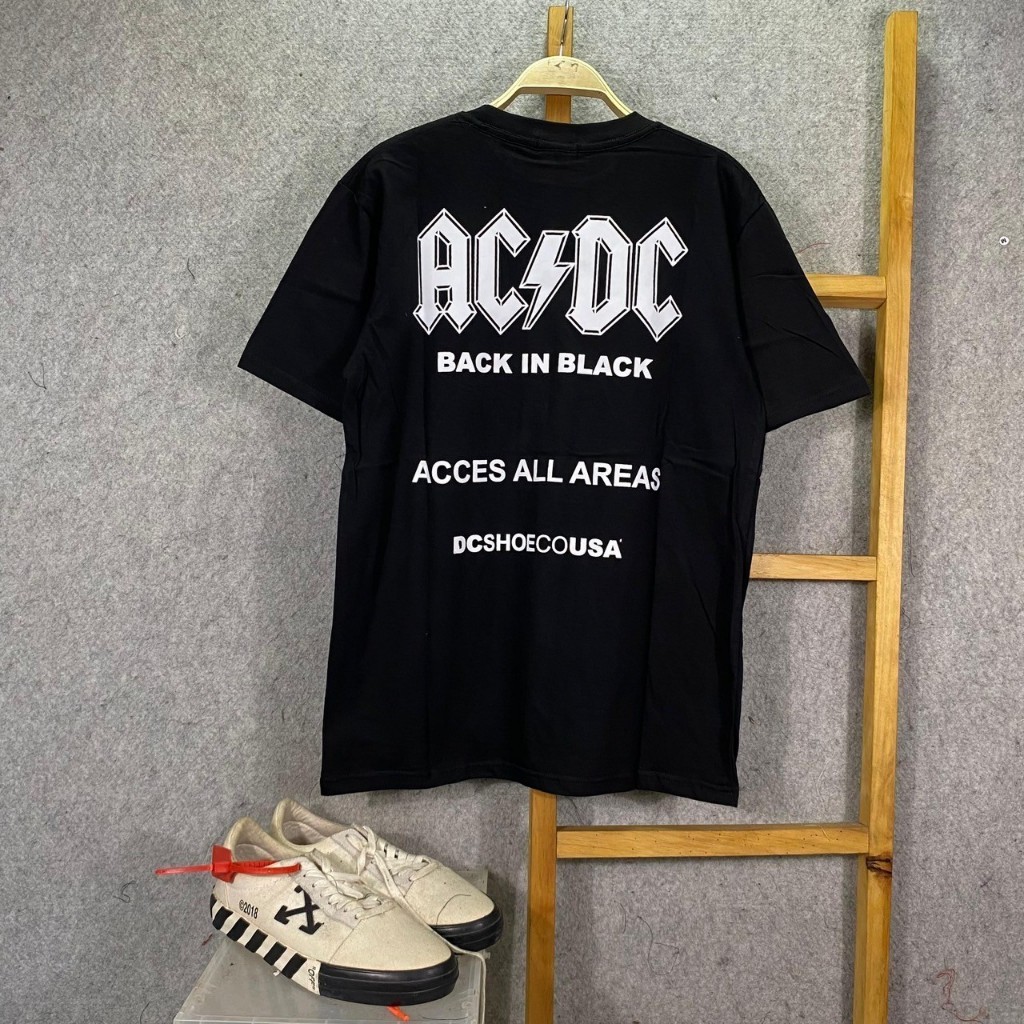 Jual BAJU KAOS TSHIRT H&M AC DC ACDC BACK IN BLACK | Shopee Indonesia