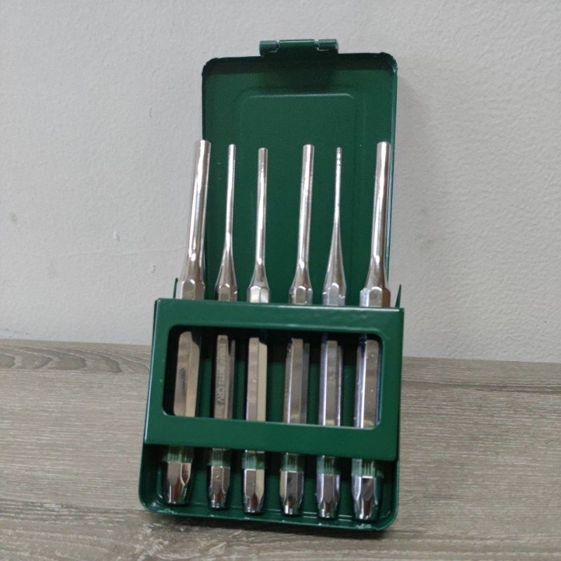 Jual SATA 09162 Pahat Pin Set 6 Pcs Pin Punch Set | Shopee Indonesia