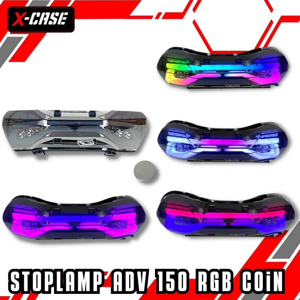 Jual Lampu Stoplamp Wd63 Adv 150/160 Running Led Rgb Stop Belakang ...