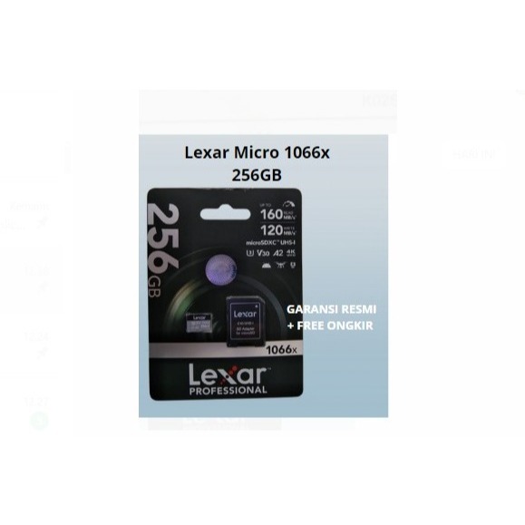 Jual ( 10 Pcs ) Lexar Micro SD Profesional 256GB 1066x 160Mbps ( 10 Pcs ...