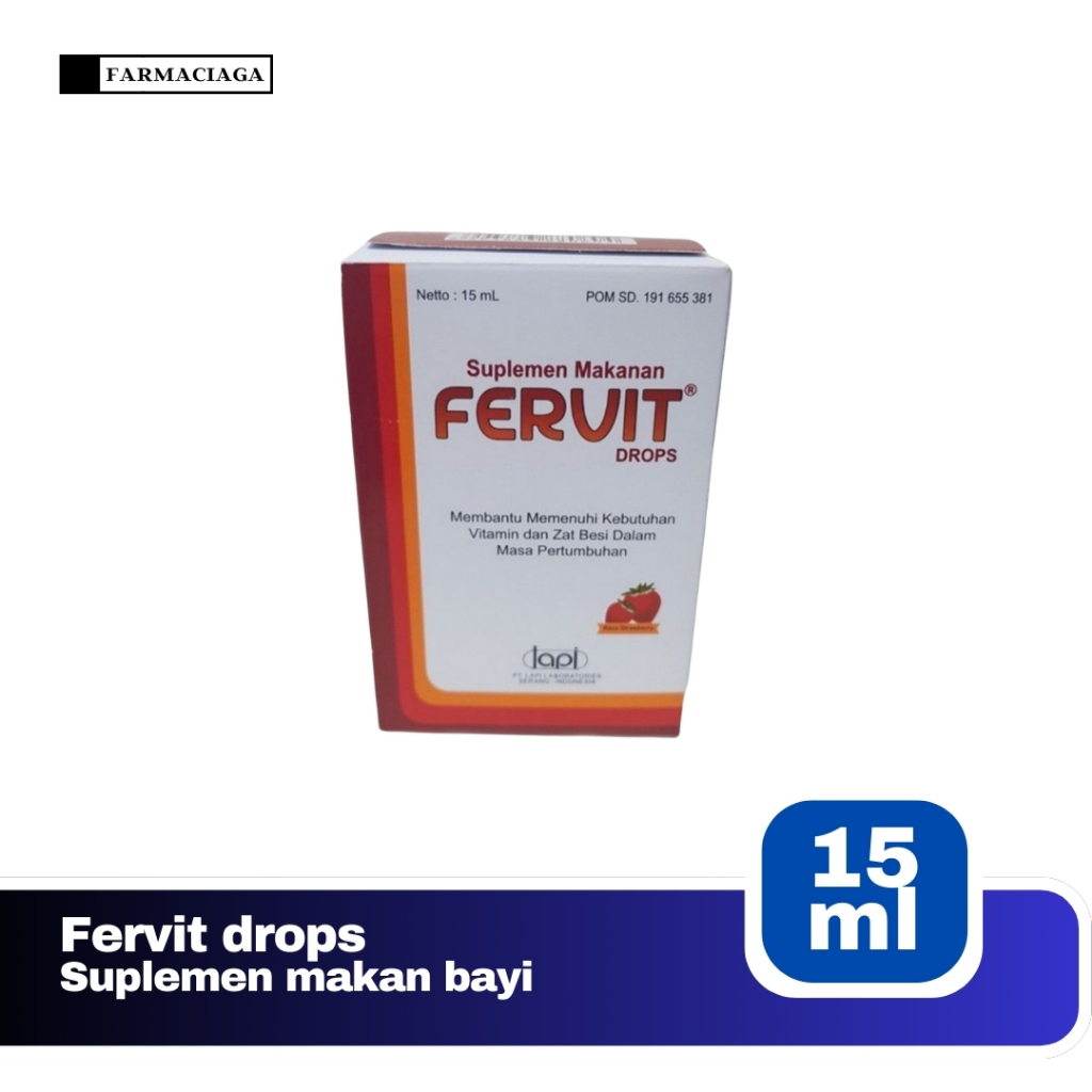 Jual Fervit Drops 15 ml - Suplemen Pertumbuhan Anak | Shopee Indonesia