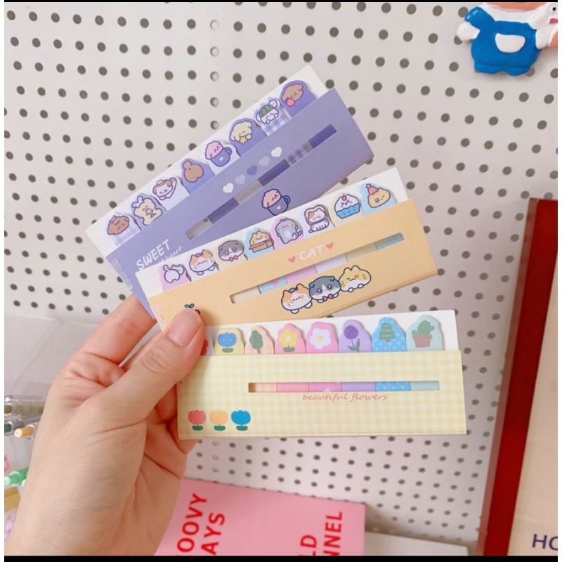 Jual Sticky Notes Karakter 8IN1 Tempelan Kertas Catatan 120 Lembar ...