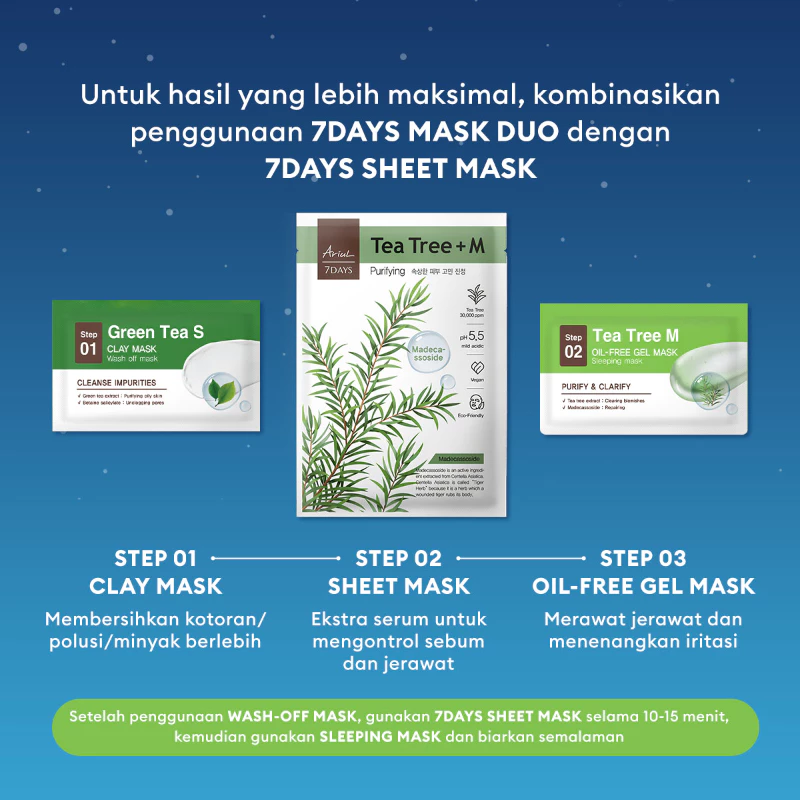  7Days Mask Duo 2 in 1 Acne Care Night Mask