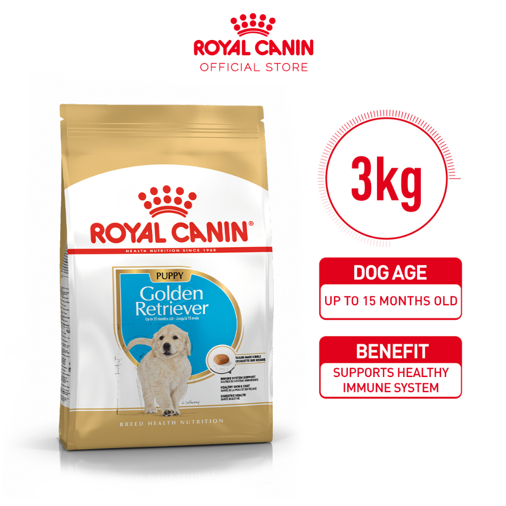 Jual Royal Canin Golden Retriever Puppy 3kg Dry Makanan Anak Anjing Breed Health Nutrition Shopee Indonesia