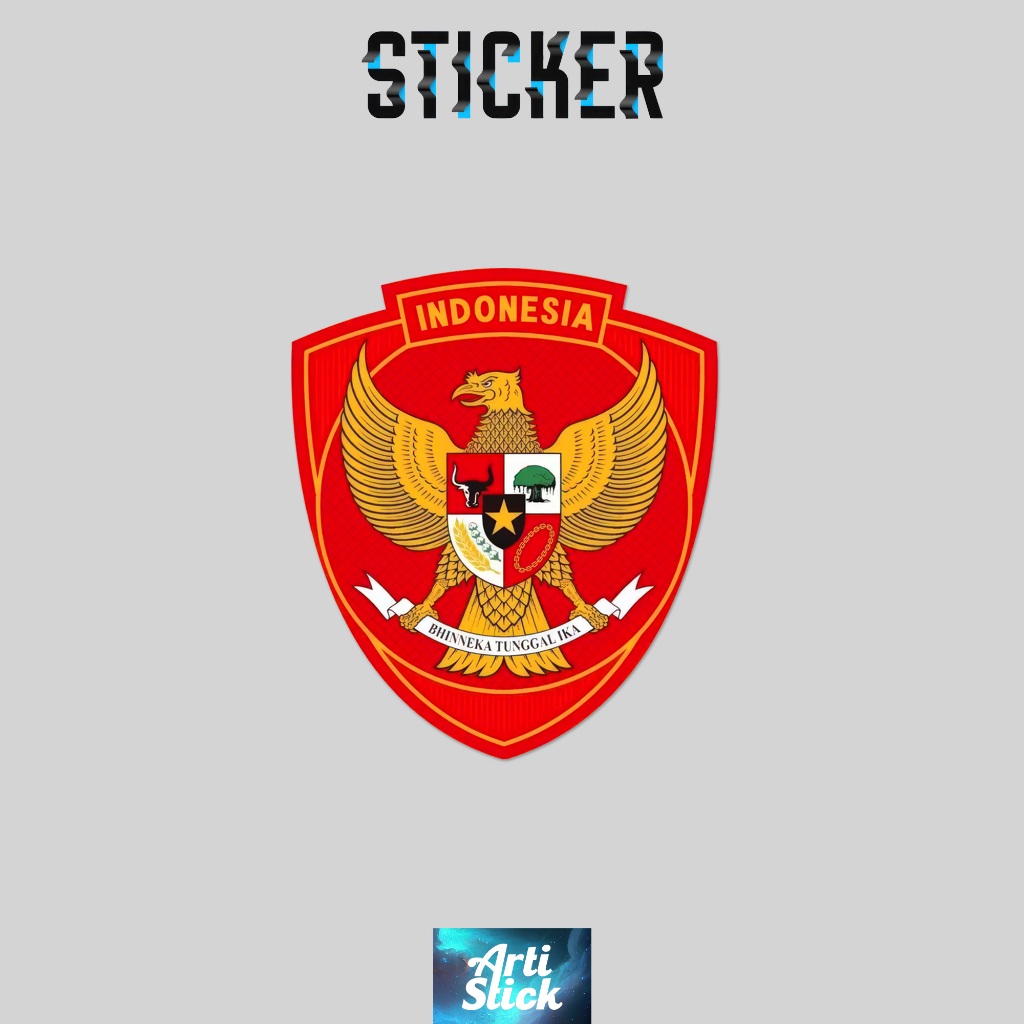 Jual Sticker EMBLEM TIMNAS GARUDA MERAH | Vinyl Laminasi anti air ...