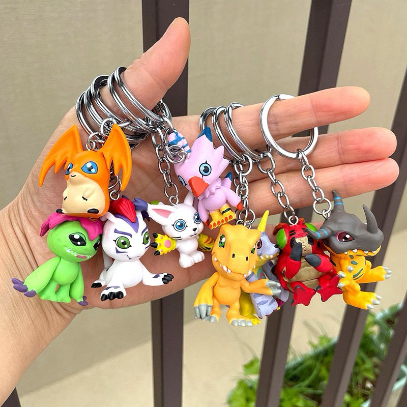 Jual TERMURAH Gantungan Kunci Anime: Digimon Keychain - Agumon Gabumon ...