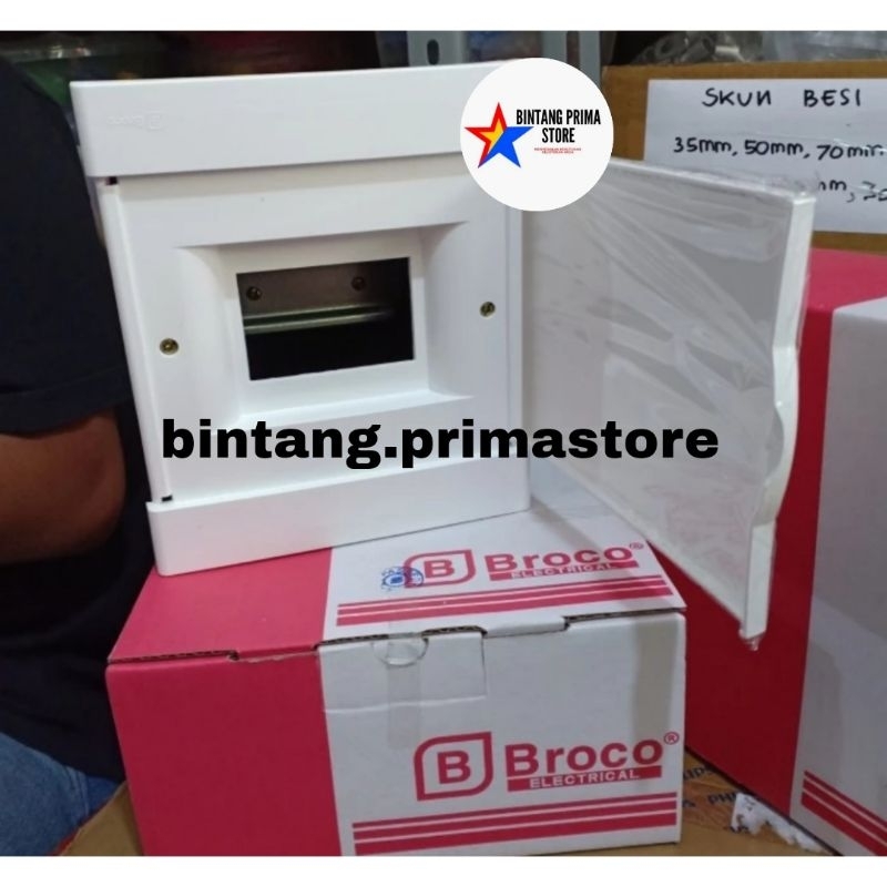Jual Box Mcb 4 Grup Broco Inbow / Box Mcb 4 Group Broco IB Tanam Putih ...