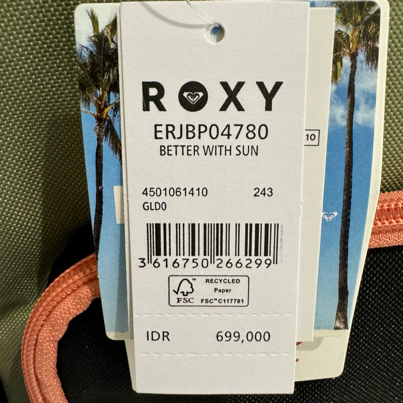 Jual TAS RANSEL WANITA ROXY ORIGINAL BETTER WIT SUN | Shopee Indonesia