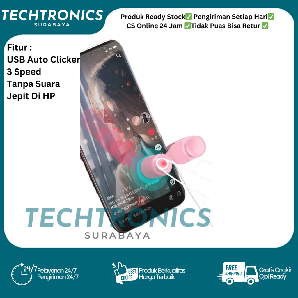 Jual Smart Screen Click Tapper Klik Otomatis Auto Clicker Bisu Noise ...