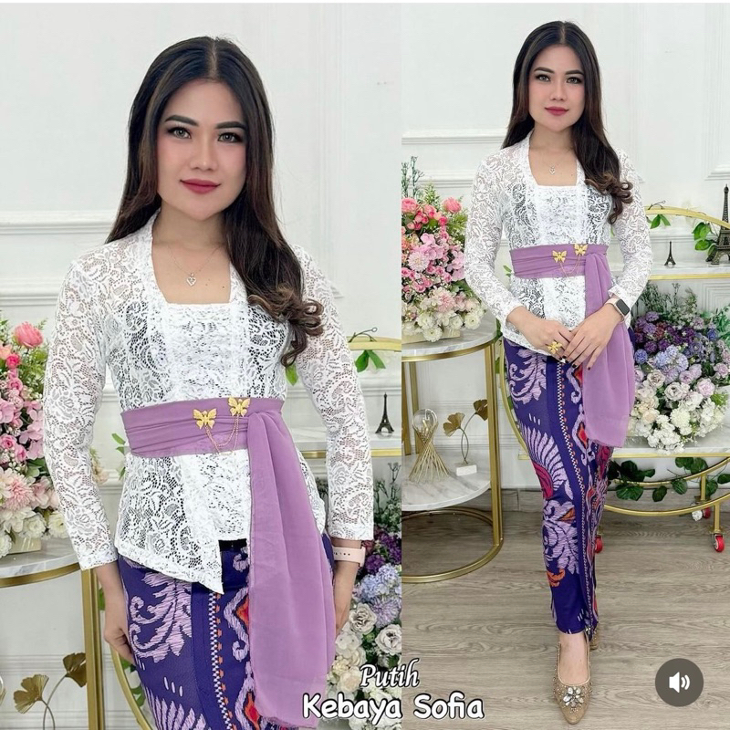 Jual Kebaya - Kebaya Modern/Kebaya Brukat Bali /Atasan Kebaya Brukat