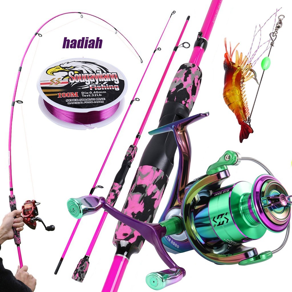 Jual Pancing Set 1.8m 2 Pieces Carbon Joran Pancing and 12BB Rasio Gigi ...