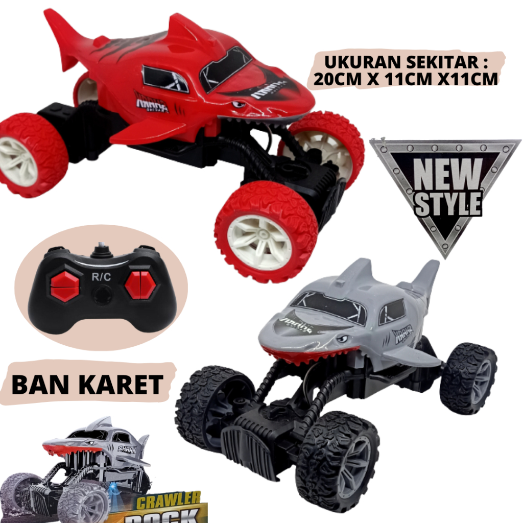 Jual Mobil Remote Control 2Wd Rock crawler Monster Truck Mainan