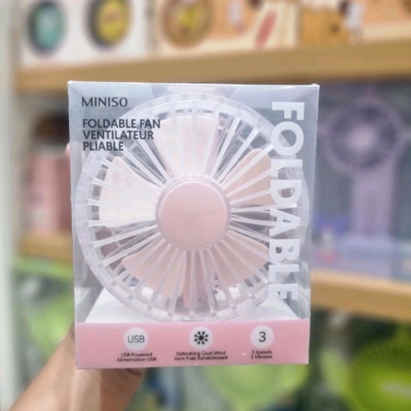 Jual MINISO 1200MAH 3IN1 FOLDABLE FAN (Bisa dilipat) | Shopee Indonesia