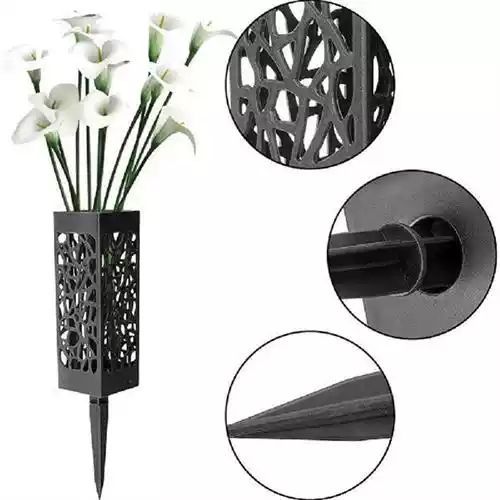 Jual 2pcs Vas Pemakaman Tempat Bunga Makam Dengan Spike Untuk Makam Vas ...